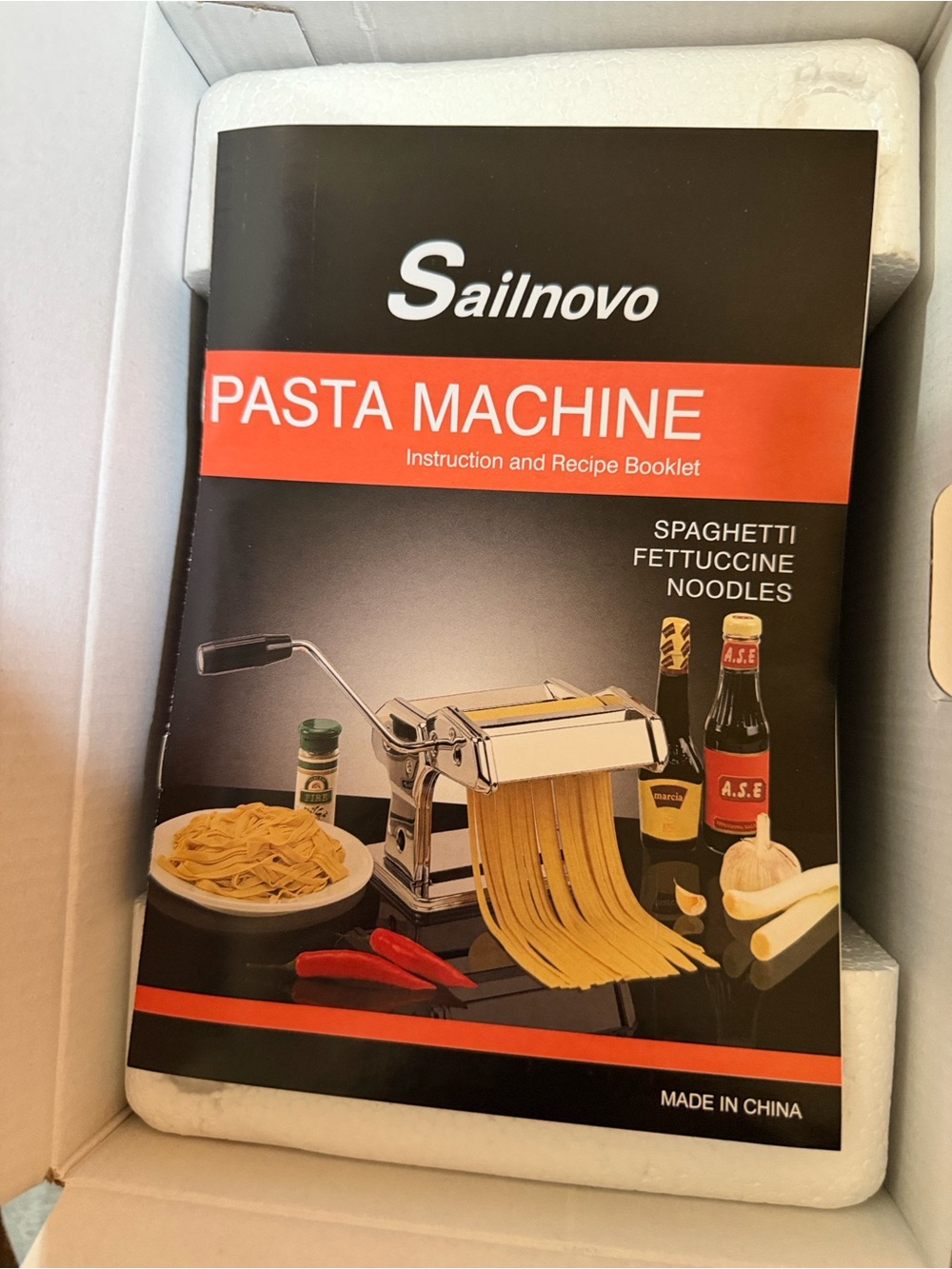 Sailnovo Pasta Making Machine w/ Pasta drying rack